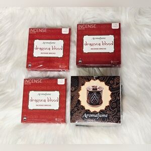 Dragon's Blood Incense Bricks Set And Burner